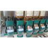 Image 2 : Qty 8 Side x Side Teal & Clear Plastic Snack Dispensers