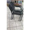 Image 6 : Qty 3 Black Wrought Iron 30" Outdoor Tables & 6 Matching Chairs