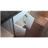 Image 13 : Long Wooden Customer Service Counter w/ Shelves & Aloha Painted 73"Lx24"Dx36"H