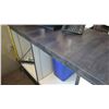 Image 14 : Long Wooden Customer Service Counter w/ Shelves & Aloha Painted 73"Lx24"Dx36"H