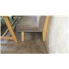 Image 8 : Rectangular Wooden Table (87x29.5")  w/ 2 Upholstered Bench Seats (26"x70")