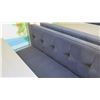 Image 11 : Rectangular Wooden Table (87x29.5")  w/ 2 Upholstered Bench Seats (26"x70")