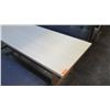 Image 9 : Rectangular Wooden Table (87x29.5")  w/ 2 Upholstered Bench Seats (26"x70")