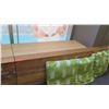 Image 17 : Qty 2 Wooden Tables (87"x29.5") w/ Upholstered Bench Seats, Cushions & Long Modular Bench Seating