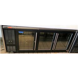 Perlick BBS84-RT Undercounter 3-Door Back Bar Refrigerator 84"x25"x37.5"H