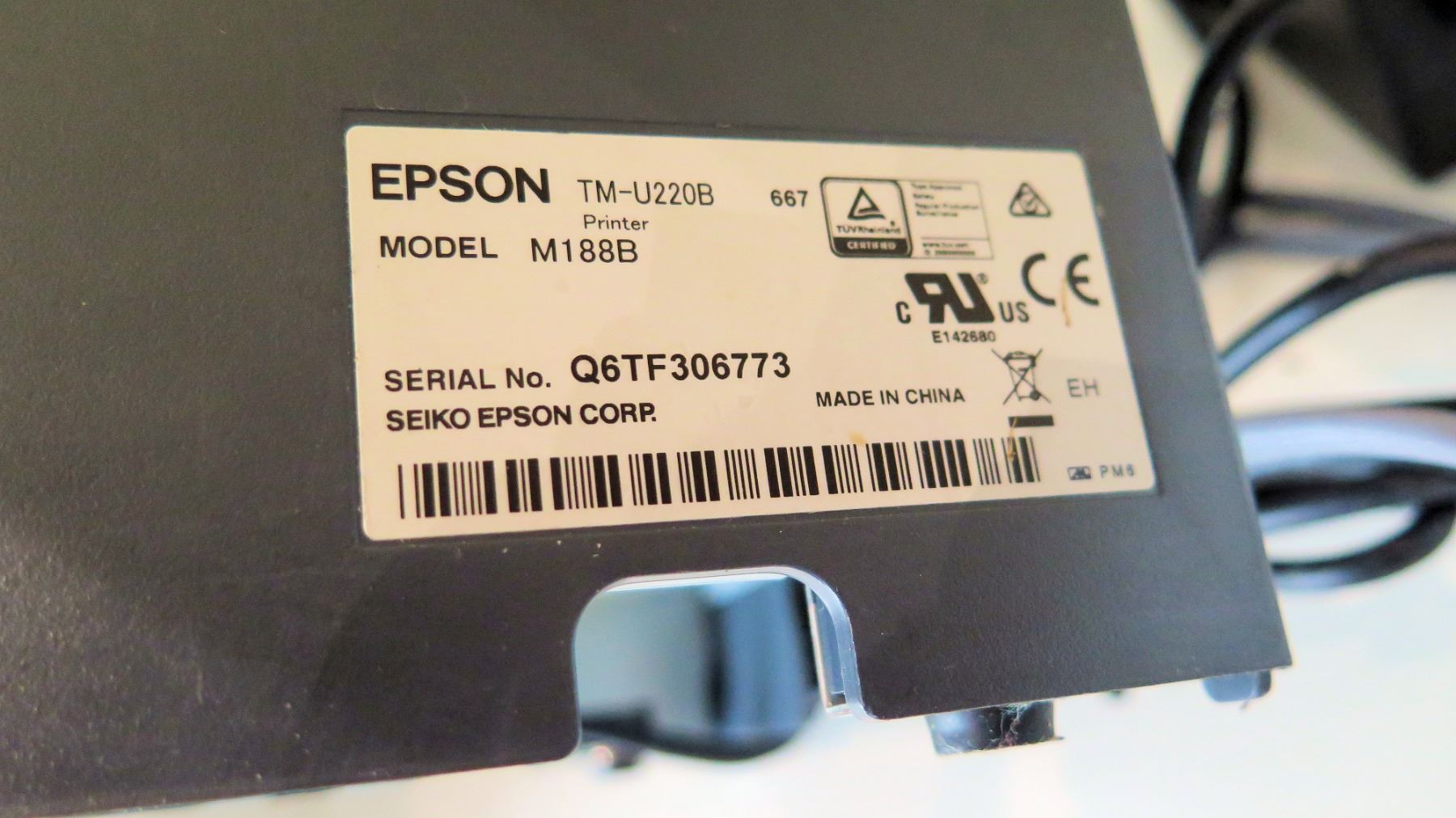 M188b Ink Epson TM-U220B Receipt Printer Model M188B