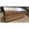 Image 2 : Stainless Prep Table w/ Distressed Wood Casing 80.5"x37"x37"H