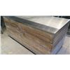 Image 8 : Stainless Prep Table w/ Distressed Wood Casing 80.5"x37"x37"H