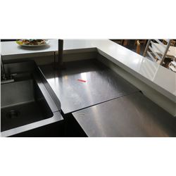 Stainless Steel Prep Table, Corner Unit 32"x32"x36"H