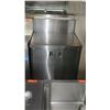 Image 2 : Stainless Steel Prep Table w/ Backsplash & Cabinet 28.5"x34.5"x35"H