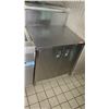 Image 3 : Stainless Steel Prep Table w/ Backsplash & Cabinet 28.5"x34.5"x35"H