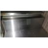 Image 4 : Stainless Steel Prep Table w/ Backsplash & Cabinet 28.5"x34.5"x35"H