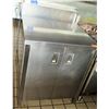 Image 1 : Stainless Steel Prep Table w/ Backsplash & Cabinet 35.5"x30.5"x35.5"H