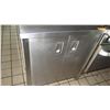 Image 3 : Stainless Steel Prep Table w/ Backsplash & Cabinet 35.5"x30.5"x35.5"H