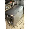 Image 1 : Narrow Stainless Steel Prep Table w/ Backsplash & Undershelf 13"x36"x37"H