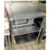 Image 1 : Stainless Steel Square Prep Table w/ 2 Undershelves 29.5"x32"x36"H