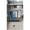 Image 2 : Stainless Steel Square Prep Table w/ Undershelf 22"x36"x34"H