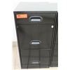 Image 1 : Black Metal 3-Drawer File Cabinet 14.5"x18"x27.5"H