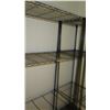 Image 2 : Black Metal Wire 4-Tier Shelving System (3 Units) 47"W, 72"H &  18"W, 72"H