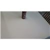 Image 8 : White Table w/ Metal Base (31x31) & 4 Wooden Chairs w/ Seat Cushions