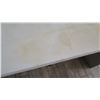 Image 2 : White Table w/ Metal Base (24x30) -  surface of table has damage)