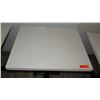 Image 2 : White Table w/ Metal Base (24x30) -  surface of table has damage)