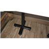 Image 3 : White Table w/ Metal Base (24x30) -  surface of table has damage)