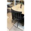 Image 3 : Modern Maple-Tone Table  (31x36) & 2 Wooden Chairs