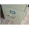Image 3 : Beige Two-Drawer Metal File Cabinet 15"x26"x28"H
