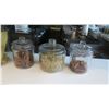 Image 2 : Qty 9 Misc Canisters w/ Lids