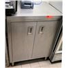 Image 1 : Stainless Steel Work Table w/ Cabinet 23.5"x27.5"x36"H