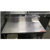 Image 2 : Stainless Steel Rectangle Prep Table w/ Backsplash & Undershelf 42" x 21.5" x 33.5"H