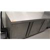 Image 2 : Stainless Steel Prep Table w/ Storage Cabinets 63" x 21.5" x 30"H