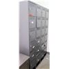Image 1 : Gray Metal Locker Unit w/ 18 Compartments