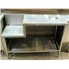 Image 1 : Stainless Steel Tiered Utility Table w/ Undershelving 47"x26"x36"H