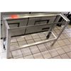 Image 1 : Stainless Steel 2-Tier Holding Rack 34" x 8.5" x 24"H