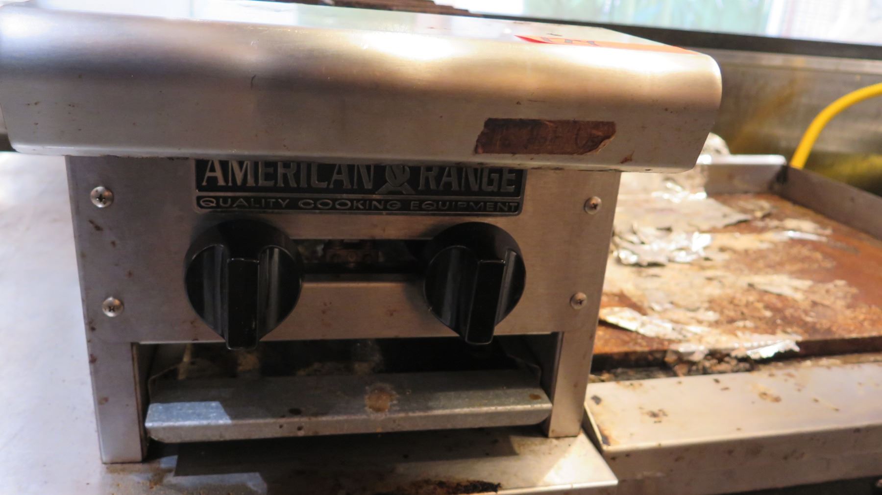 American Range 2-Burner Commercial Gas Cooking Stove 12"x30"x11"H