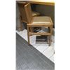 Image 8 : Qty 6 Reeded Modern Wooden Chairs w/ Upholstered Seats (18x20 seat)