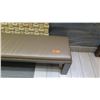 Image 2 : Wood Bench Seat w/ Tan Upholstery 71"x17.5"x15.5"H