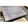 Image 1 : Modern Grained Rectangular Table w/ Metal Base 30x49
