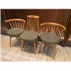 Image 1 : Qty 3 Misc. Wooden Chairs w/ Cushions