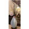 Image 1 : Faux Floral Arrangement w/ White Minimalist Ceramic Vase