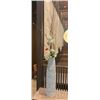 Image 1 : Faux Floral Arrangement w/ Tall White Ceramic Vase