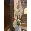 Image 3 : Faux Floral Arrangement w/ Tall White Ceramic Vase