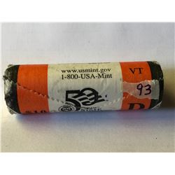 10 Dollar Roll US Mint Vermont D State Quarters