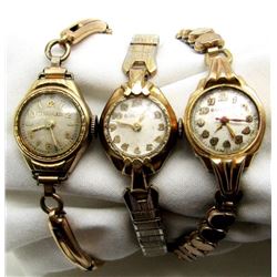 3-VINTAGE LADIES WRIST WATCHES