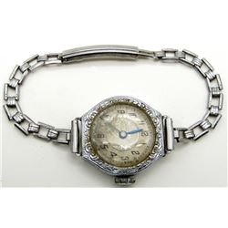Antique Filigree Ladies Wrist Watch Langendorf Swi