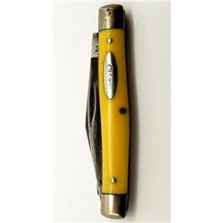 CASE XX USA 1965-69 YELLOW 3233 PEN KNIFE