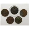 Image 2 : 5- LARGE CENTS- 1838, 1848, 1848, 1851, 1854