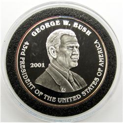 2001 .999 SILVER BUSH INAUGURATION